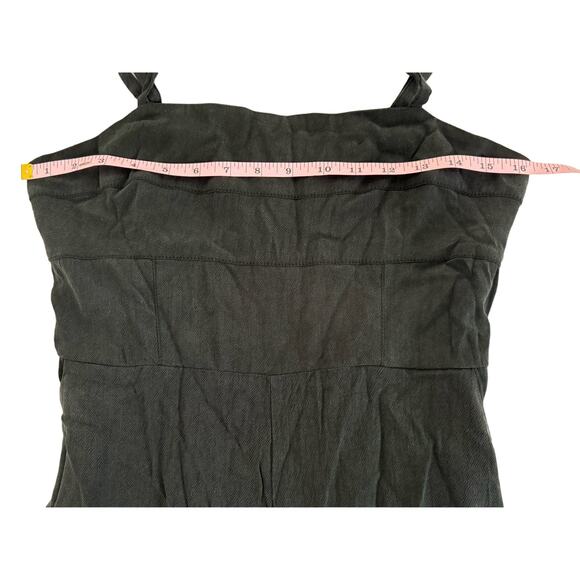 NWOT Madewell Square-Neck Wide-Leg Sleeveless Jumpsuit True Black Size 6 - Picture 13 of 14